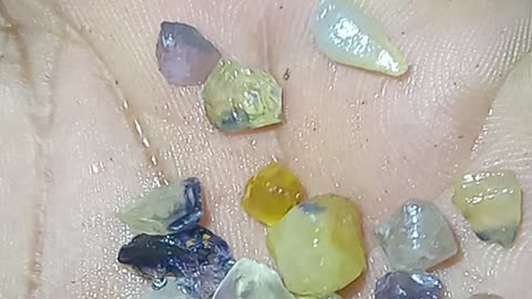 Natural gems in Sri Lanka