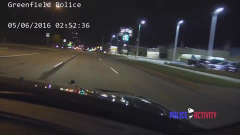 High Speed Police Chase Of Stolen Car Ends With PIT Maneuver At 100mph