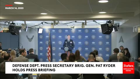 Pentagon Holds Press Briefing After Russian Jet Crashes Into U.S. Drone Over Black Sea