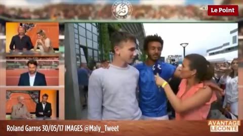 Roland Garros - Maxime Hamou tente d'embrasser de force une journaliste