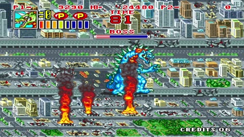 King of the Monsters 2 Stage 01 #retrogaming #nedeulers #kingofmonsters