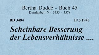 BD 3484 - SCHEINBARE BESSERUNG DER LEBENSVERHÄLTNISSE ....