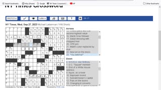 NY Times Crossword 23 Aug 23, Wednesday