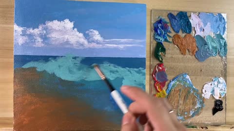 How to Paint Waves / Acrylic Painting / Correa Art