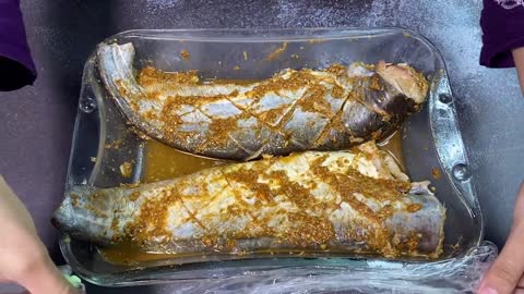 baked oven fish by nayaab recipes _ special unique recipe of fish _ winter special
