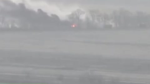 Ukrainian Drone Marks Russian Supply Trucks For Artillery
