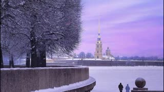 Санкт-Петербург, снег на мосту