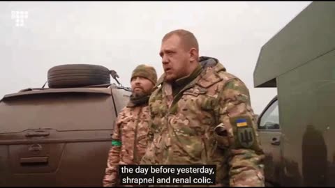 A fragment of a trip of Ukrainian medics to Bakhmut.