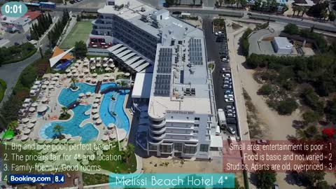 Melissi Beach Hotel | Pros and Cons in 2 minutes | Ayia Napa Cyprus