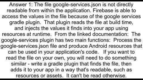 How to read googleservicesjson file from android project in Kotlinjava