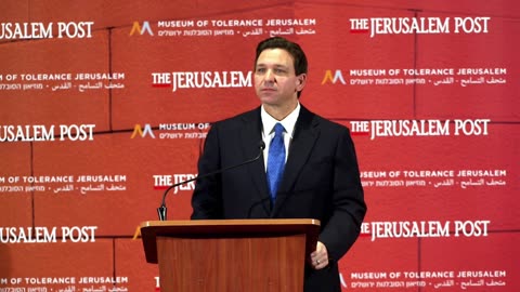 Gov. DeSantis Holds a Press Conference in Jerusalem