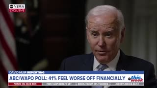 Biden tries to explain why only 16% say they are "better off" under him, fails miserably