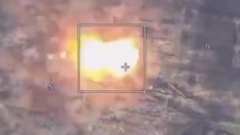 Watch the destruction of enemy positions and armoured combat vehicles