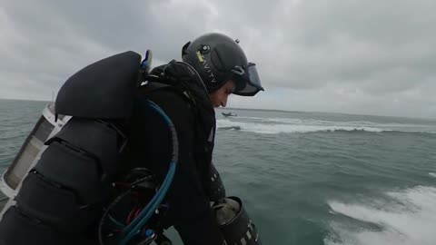 360 - Flying Alongside & Landing On A Royal Navy Patrol Boat!