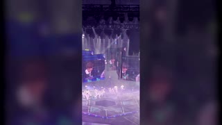 Screen falls on dancers at Hong Kong concert