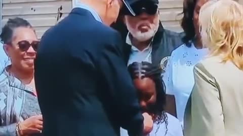 Creepy Joe Biden Fondles with Little Girls Top in Mississippi