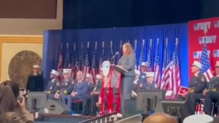 Letitia James speech to FDNY firefighters interrupted with chants for Trump!