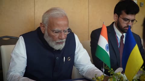 Zelenskiy met with the Prime Minister of India, Narendra Modi