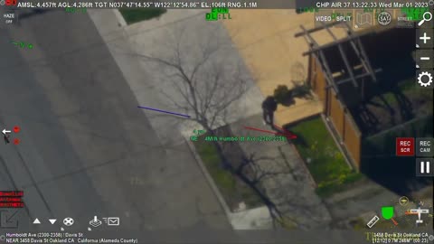 CHP releases airplane footage of a stolen vehicle suspect eluding Contra Costa deputies in Oakland