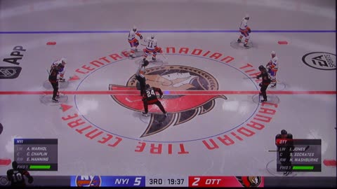 NHL: New York Islanders vs Ottawa Senators (Chaplin Hat Trick)