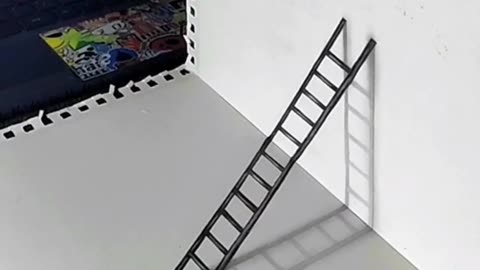 3d drawing ladder