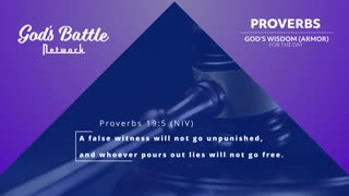 Proverbs 19:5 (NIV)