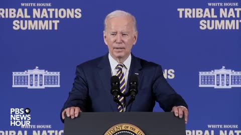 Biden addresses White House Tribal Nations Summit in Washington