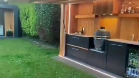 barbecue area with the art of Woodworking | Woodworking Projects