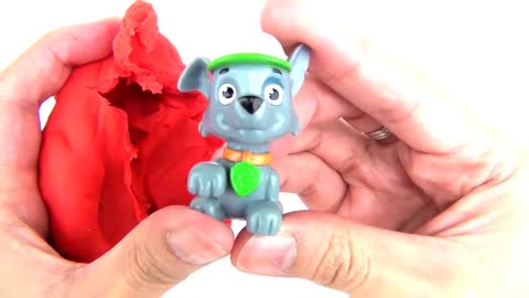 Learn Colors with Chase & Skye Paw Patrol Play-Doh Lids