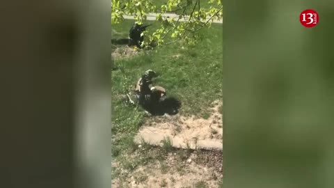 Moment Russian volunteers appear in Belgorod - They come out of sewers - Footage by local residents