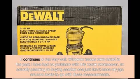 DEWALT #router Fixed Base Variable Speed-Overview