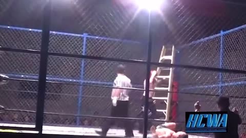 Heritage Championship Wrestling Alliance:(Steel Cage/Ladder)(C)John Heartbreak vs Yela Man