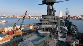 Battleship Texas USS Texas Galveston Gulf Copper Week 2 Dry Dock Video Footage