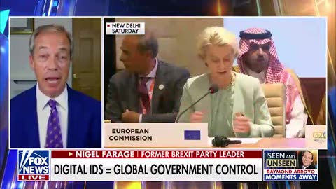 EU head Ursula von der Leyen calls for digital ID & CBDC globally by 2030 -Nigel Farage