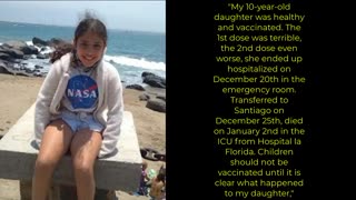 VACCINATED 10-YEAR-OLD CHILEAN GIRL, SOFIA BARRAZA FROM RANCAGUA, DIED FROM THE COVID VACCINE