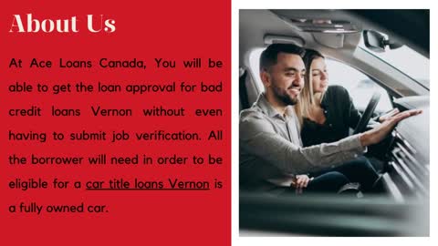 Bad Credit? Need Quick Fund! Apply For Bad Credit Car Loans Vernon