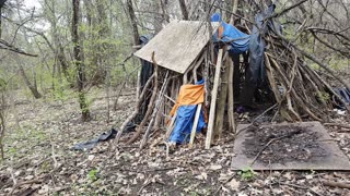 homeless shack, Black Creek, Toronto, Canada.