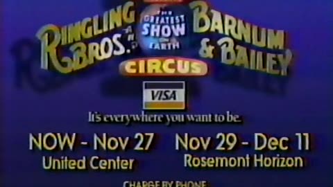 October 1994 - Ringling Brothers Barnum & Bailey Circus is Coming to Chicago