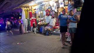 Thailand, Pattaya Beach Road. Walking Street nightlife scenes. So many sexy freelancers on ...