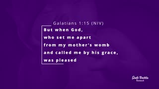 Galatians 1:15 (NIV)