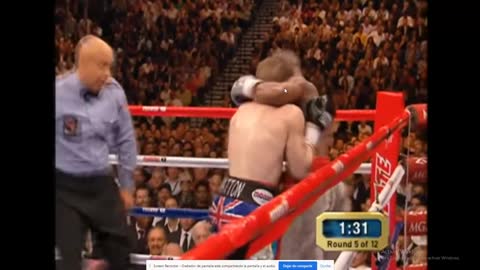 Boxing Analisys Maywether vs Hatton round 5