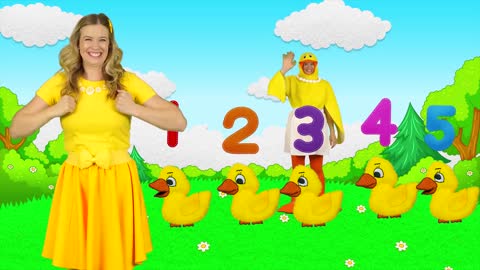 Five Little Ducks - Kids Songs & Nursery Rhymes - Learn to Count the Little Ducks