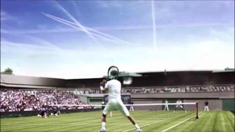 ✈️ CHEMTRAILS 🌪 in a 💦 Tennis Promo ? WTF 📡