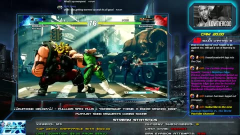 [8.27.17, 3 parts] LOW TIER GOD STREAM -SFV & T7 [uqhY0lltxHQ]