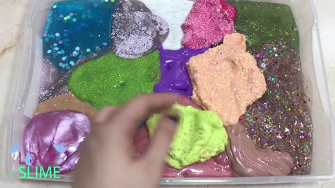 MIXING ALL MY SLIME !! SLIME SMOOTHIE _ SATISFYING SLIME VIDEOS ! #5 _ Boom Slime