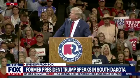 Trump speaks in south Dakota receives endorsement from Gov.
