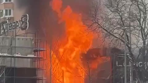 Burning Building in Berydnask