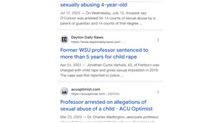 UNIVERSITY PROFESSOR ARRESTED RAPING 4 YEAR OLD!