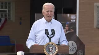 Biden says that one of the reasons he ran was he "wanted to unite the country."