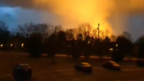 Tornado causing explosions near Nashville